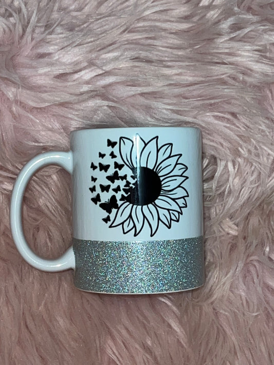 11oz Sunflower Butterflies Coffee Mug