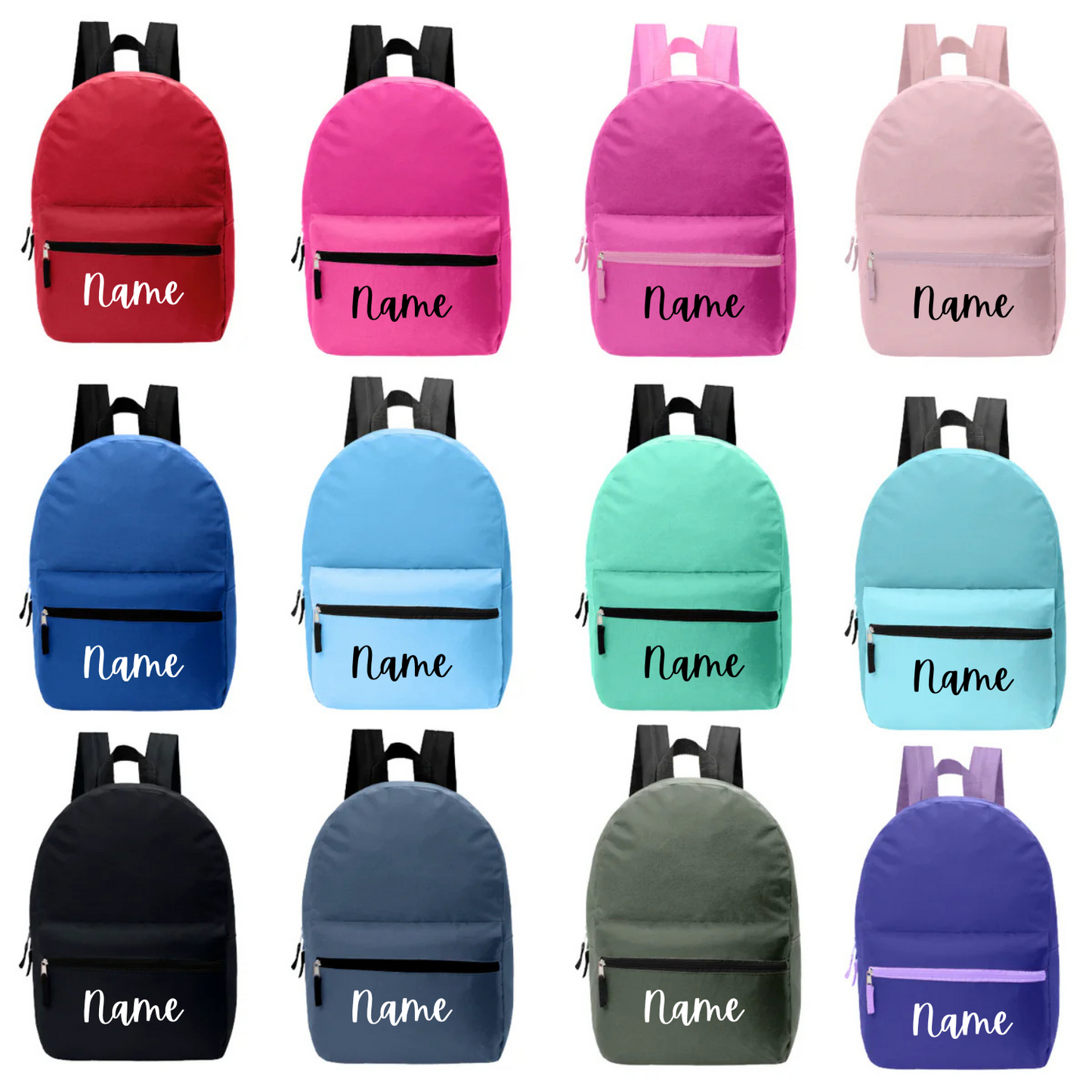 Custom Name Backpack
