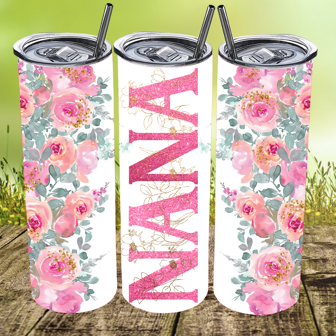 Floral Nana Tumbler