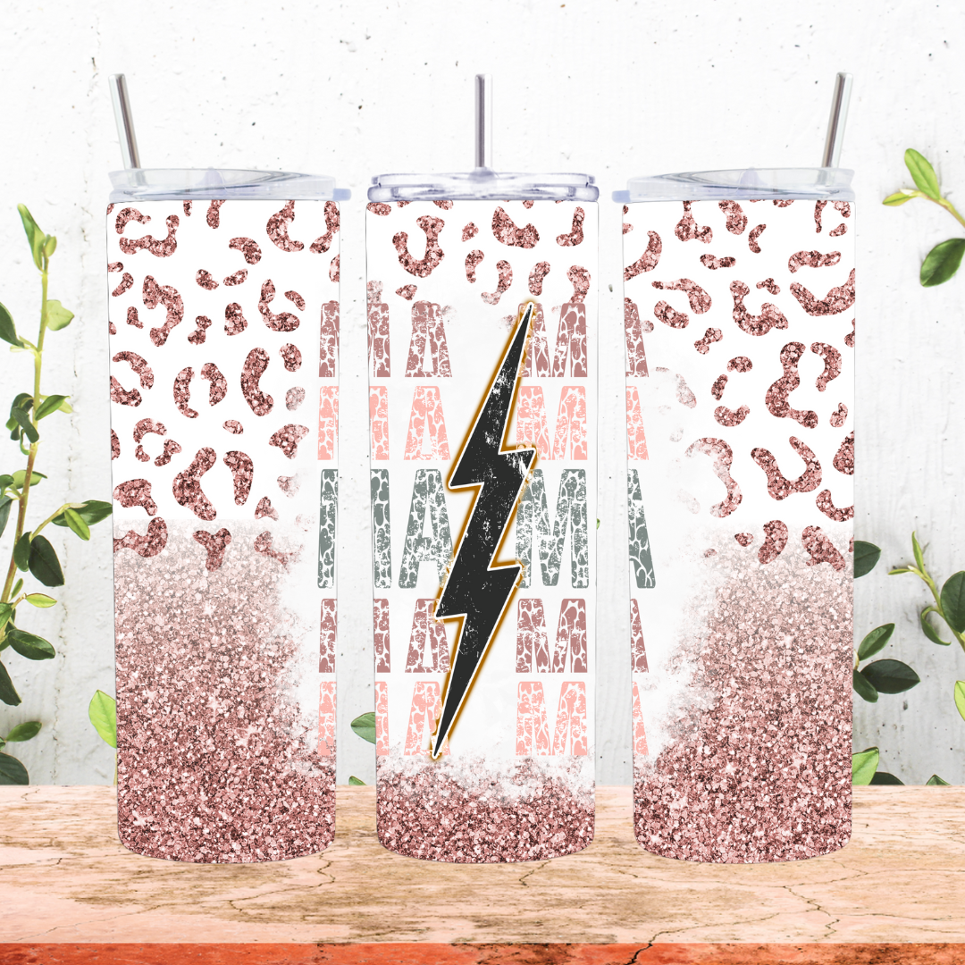 Mama Lightning Bolt Tumbler