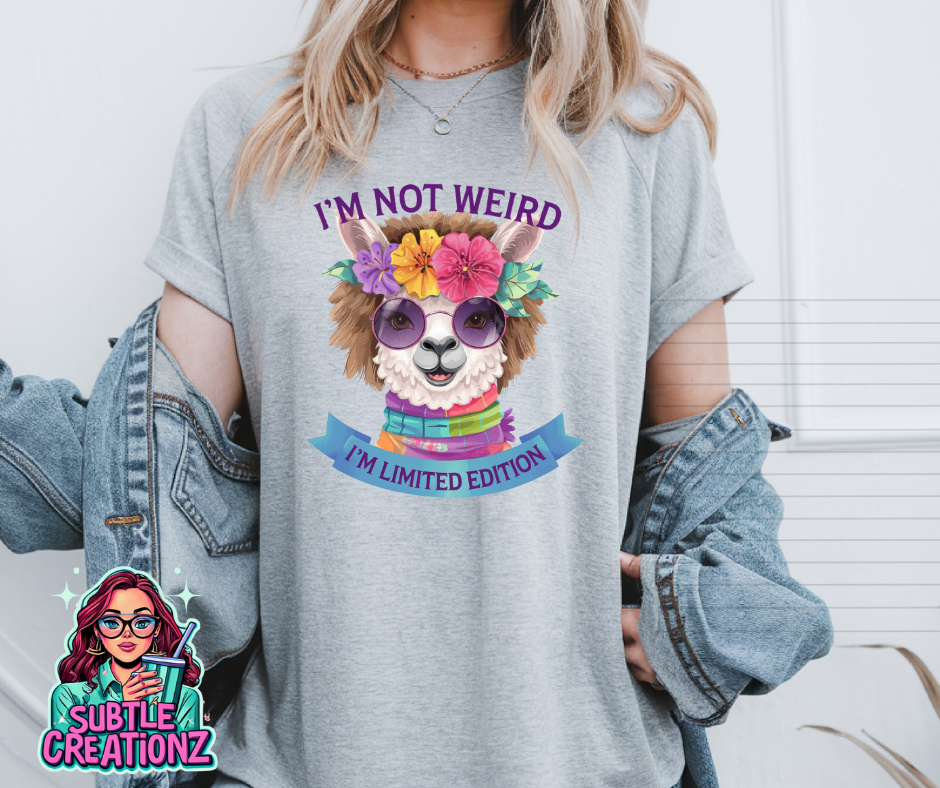 I'm Not Weird Lama T-Shirt