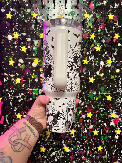 Skeleton And Love Handle Tumbler