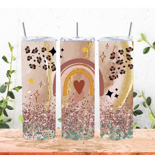 Rainbow Heart 20oz Tumbler