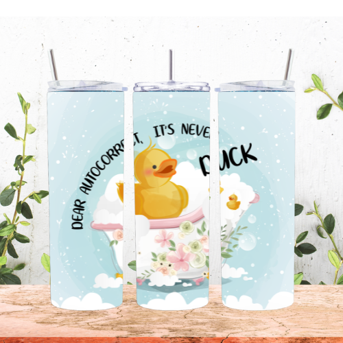 Autocorrect Duck Bath 20oz Tumbler