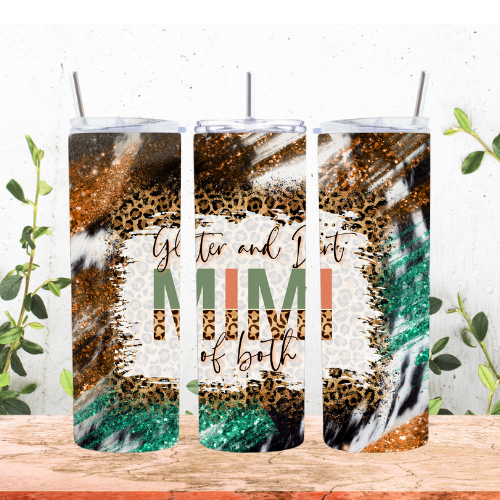 Glitter and Dirt Mimi of Both 20oz Tumbler