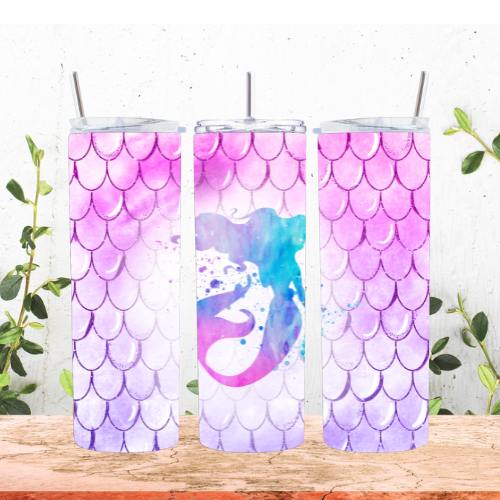 Pink/Blue Mermaid 20oz Tumbler