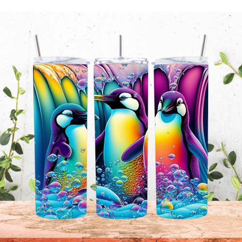 Neon Penguins 20oz Tumbler