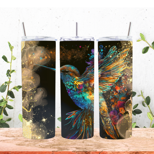 Golden Hummingbird 20oz Tumbler