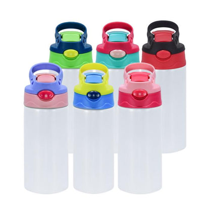 Custom 12oz Straight Top Flip Kids Water Bottle