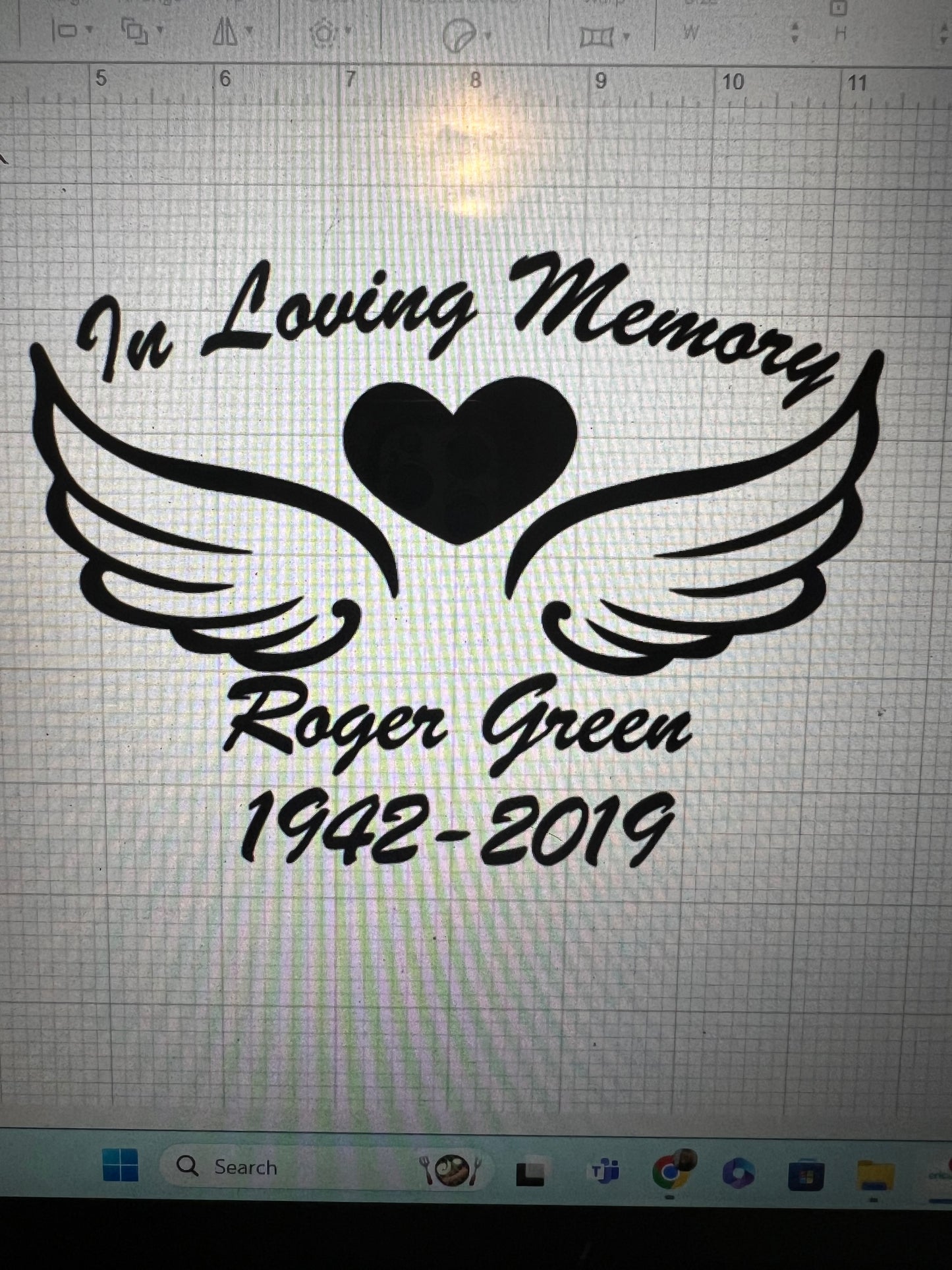 Custom Memorial Car Decal