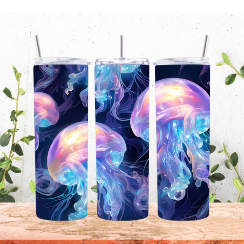 Vibrant Jellyfish 20oz Tumbler