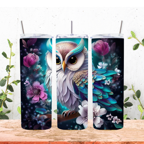 Vibrant Owl 20oz Tumbler