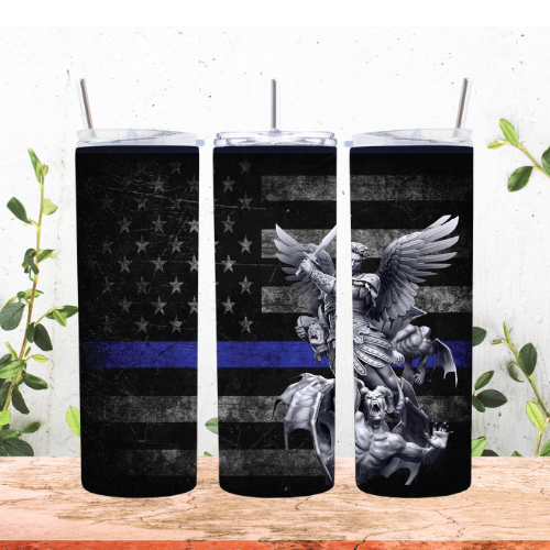 Blue Line Arch Angel 20oz Tumbler