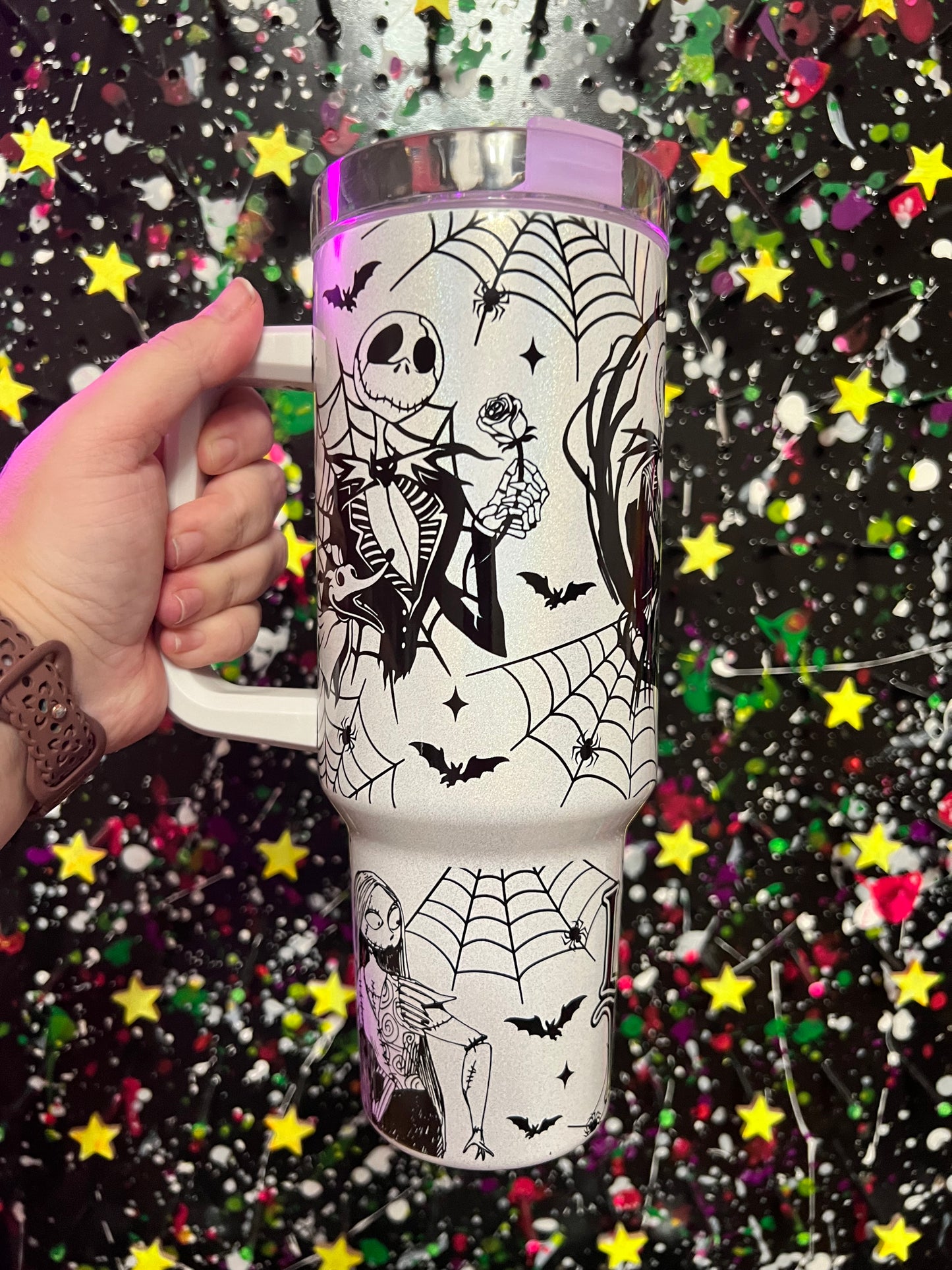 Skeleton And Love Handle Tumbler