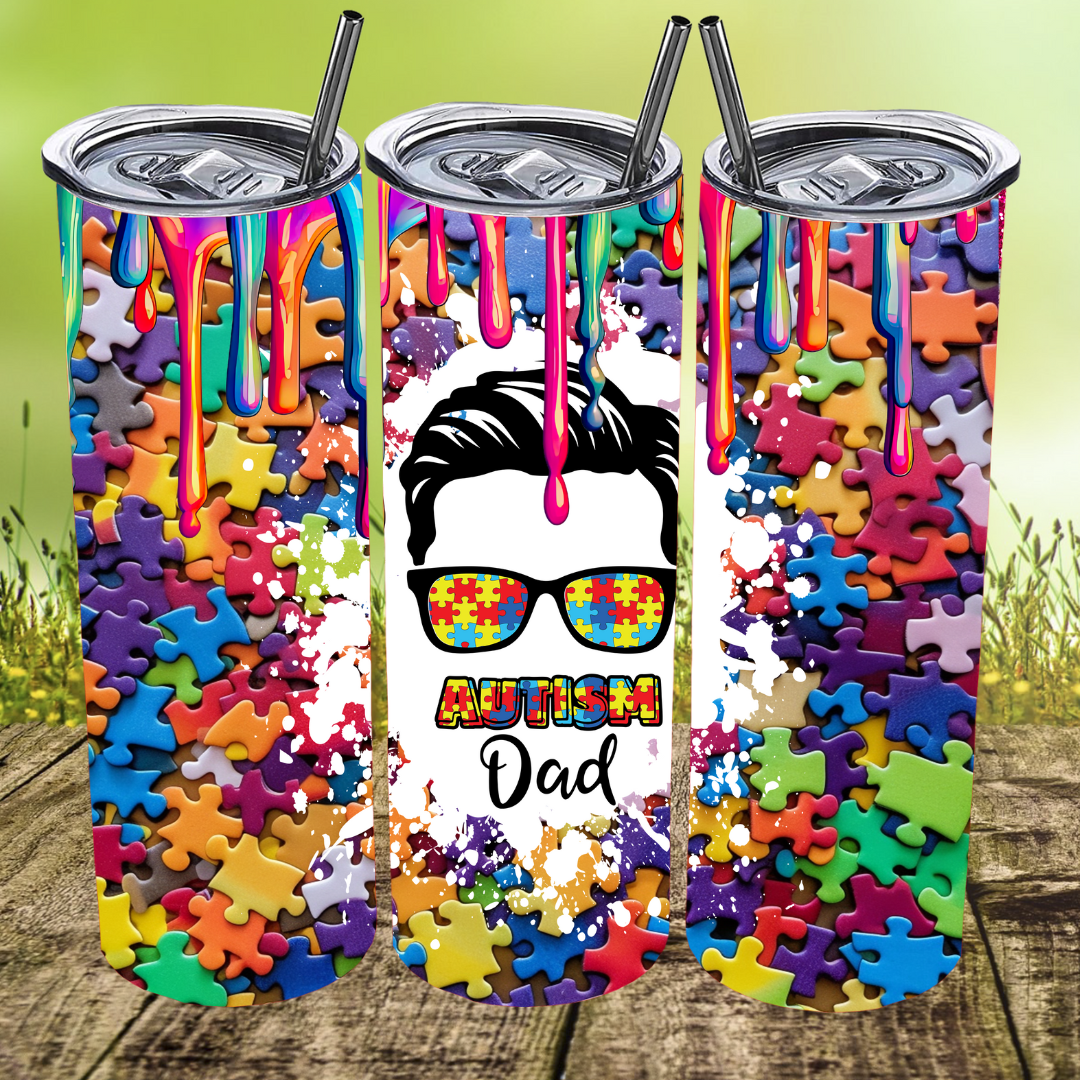 Autism Awareness - Dad Tumbler