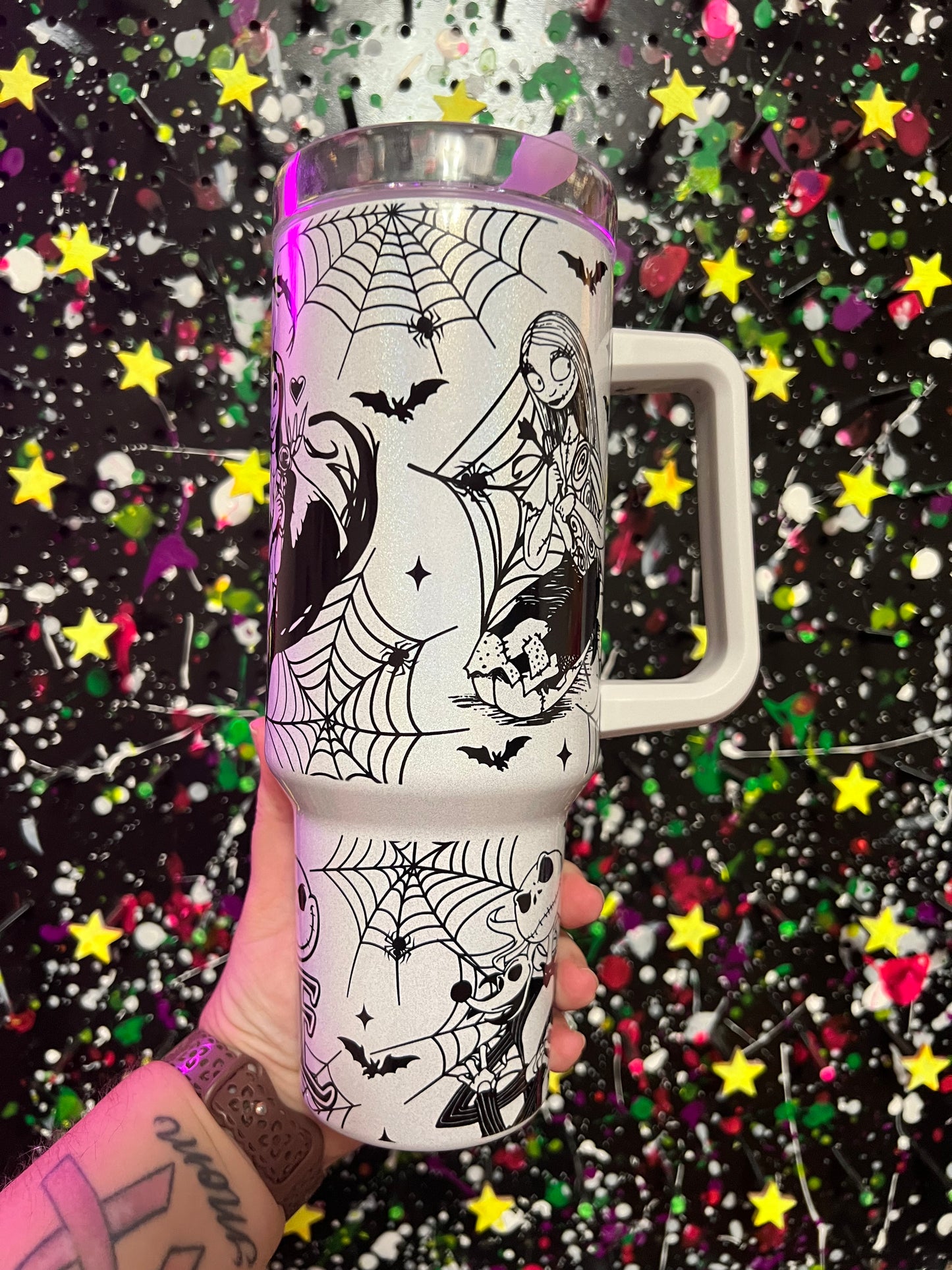 Skeleton And Love Handle Tumbler