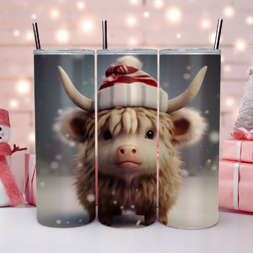 Baby Santa Hat Moo Tumbler