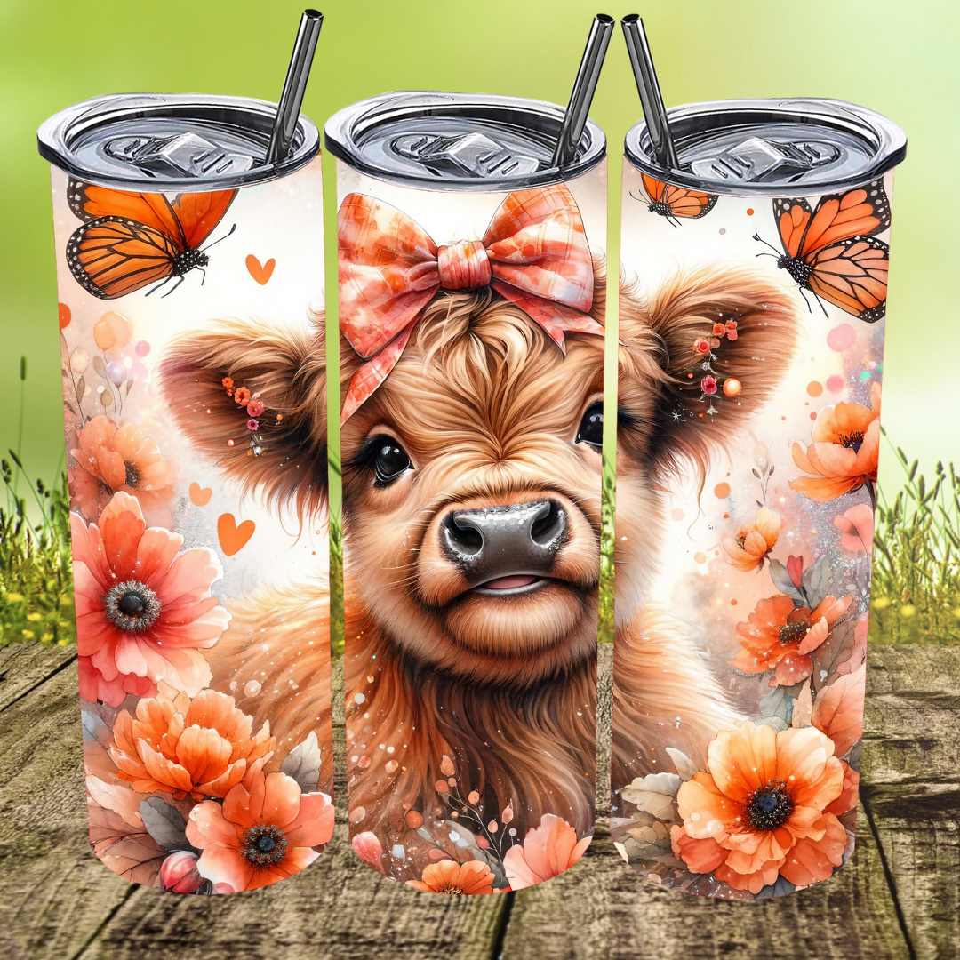 Orange Moo Tumbler