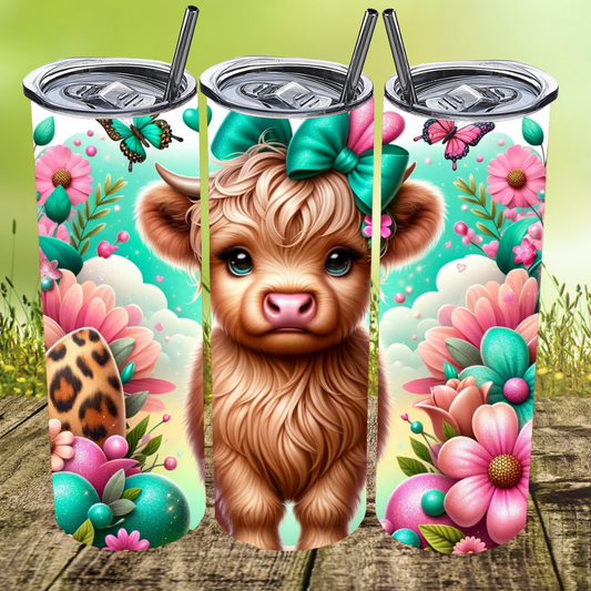 Spring Easter Moo Tumbler