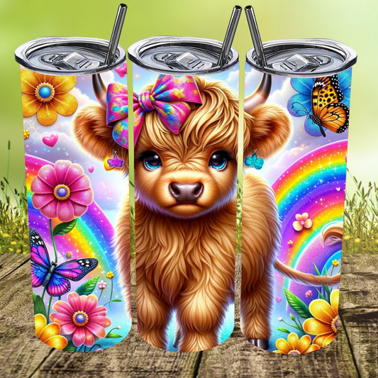 Rainbow Moo Tumbler