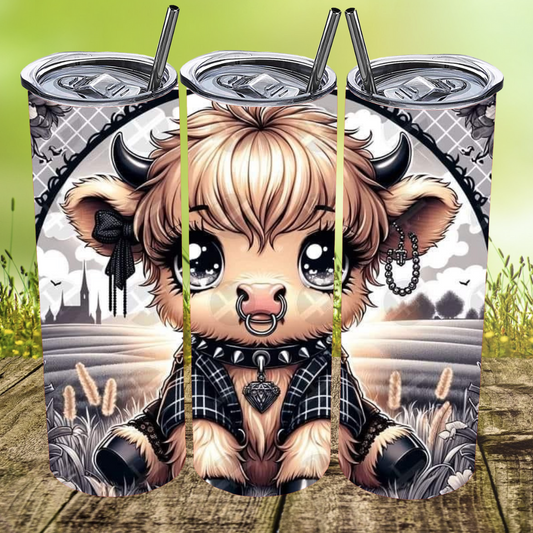 Punk Rock Moo Tumbler