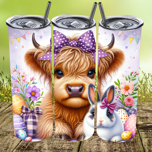 Purple Bunny Moo Tumbler