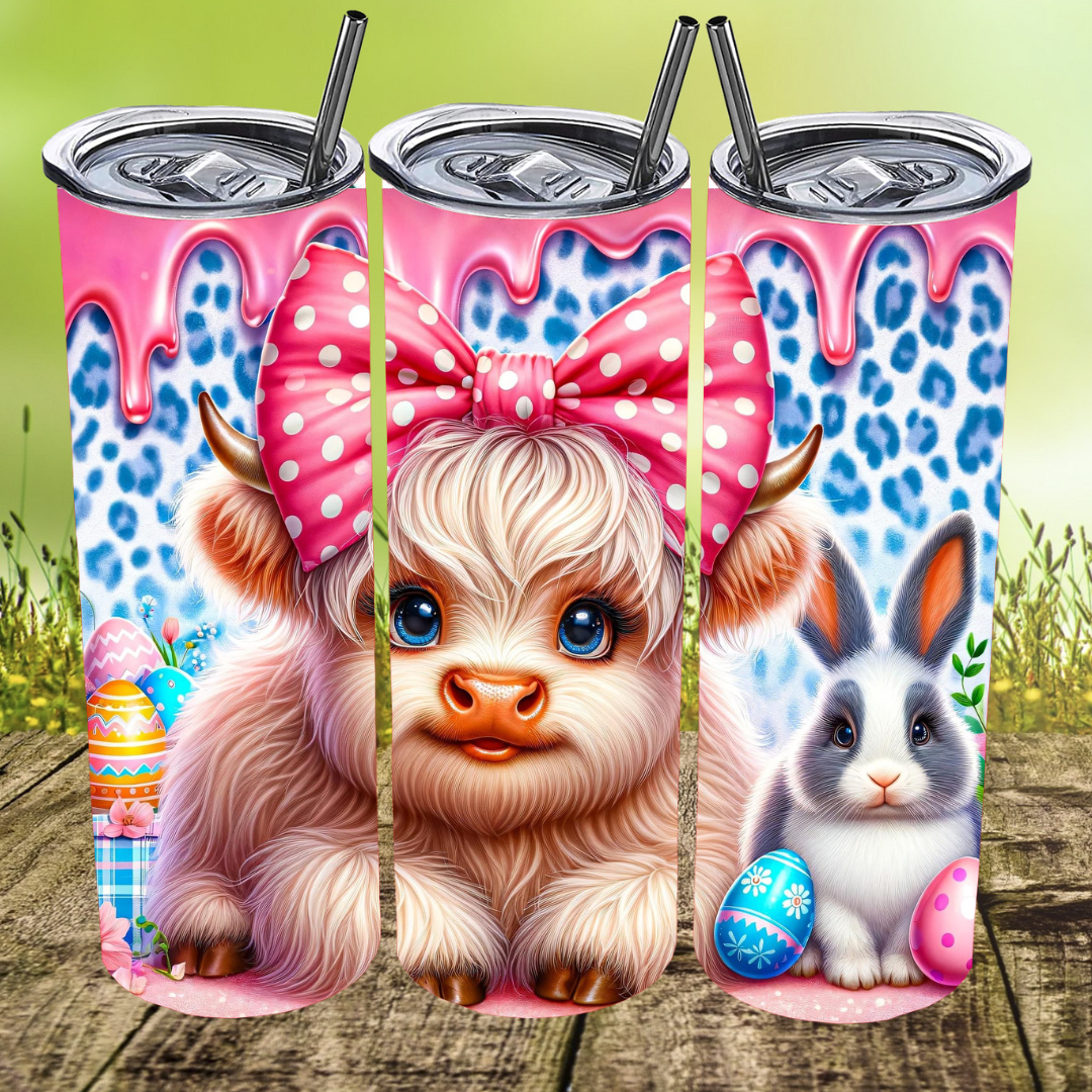 Pink Leopard Moo Tumbler