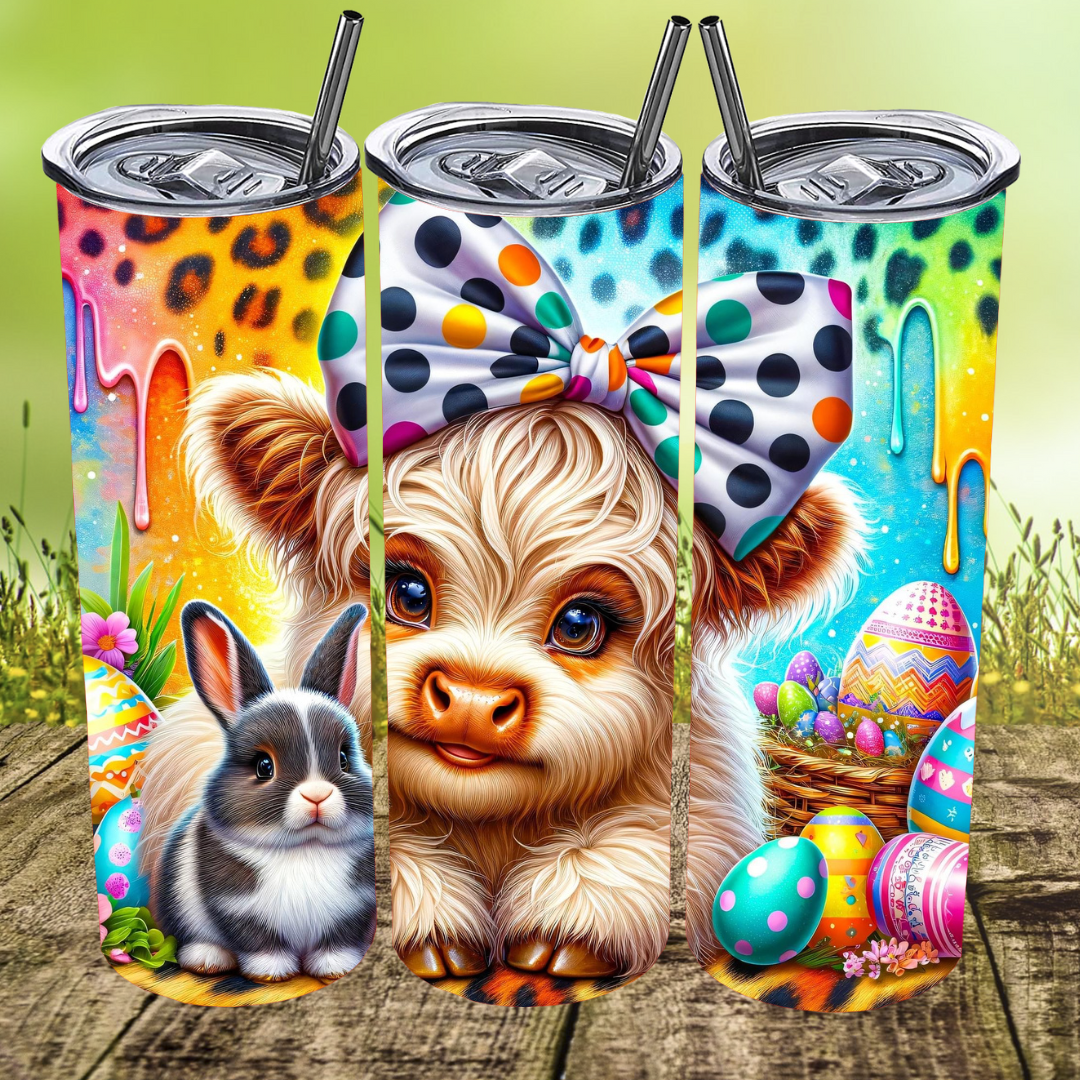 Lisa Frank Inspired Moo Tumbler