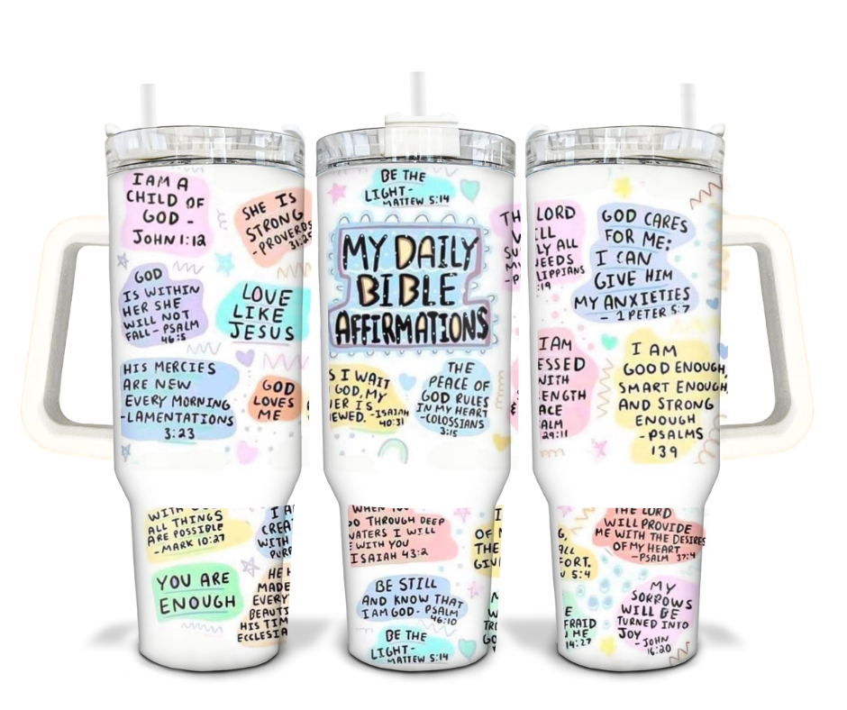 40oz Daily Affirmations Tumbler