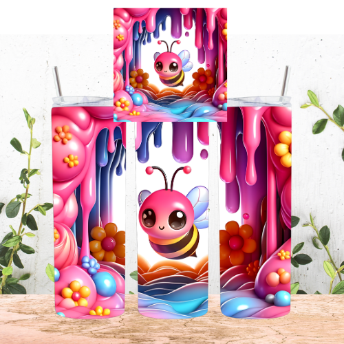 Pink Bee Tumbler