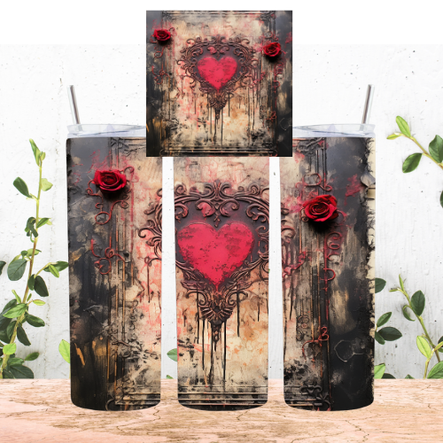 Gothic Heart Tumbler