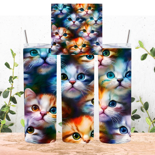 Rainbow Kitties Tumbler