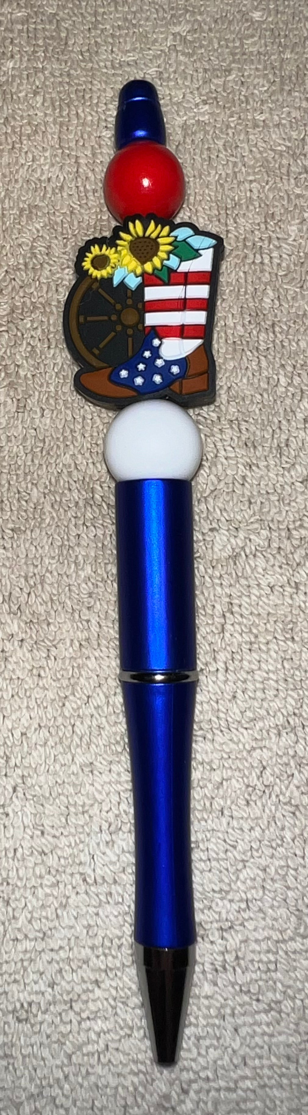 Patriotic Boot Pen Blue