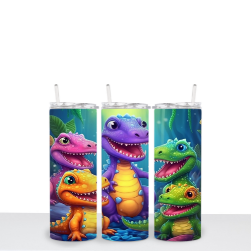 Happy Dinos Tumbler