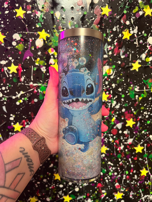 Blue Guy 20oz Snow Globe Tumbler