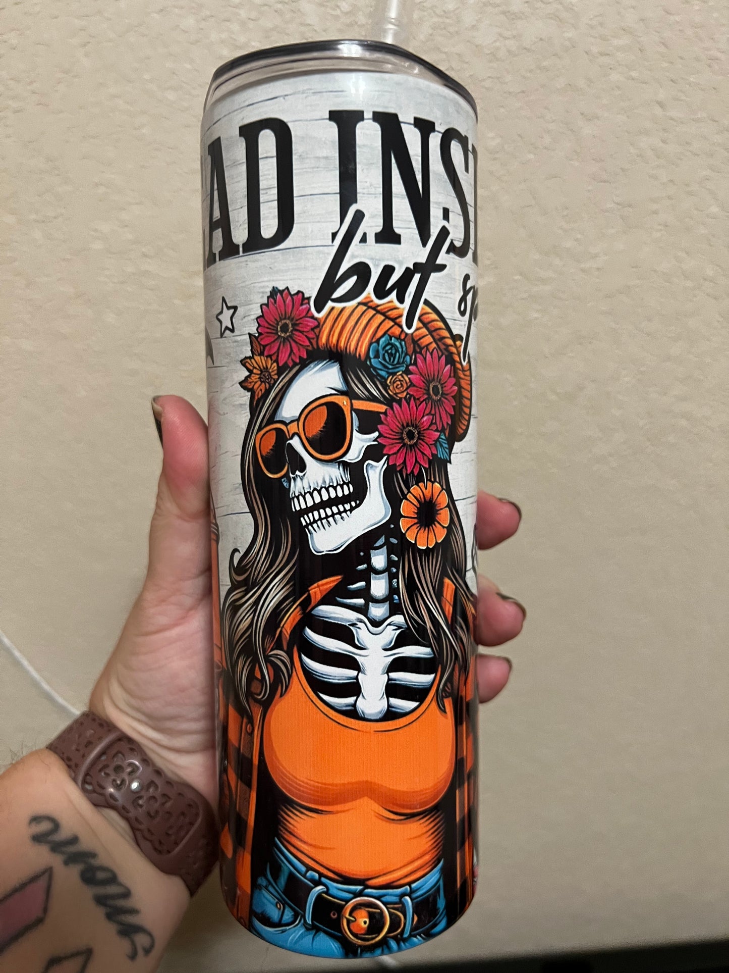 Dead Inside But Spiced 20oz Tumbler