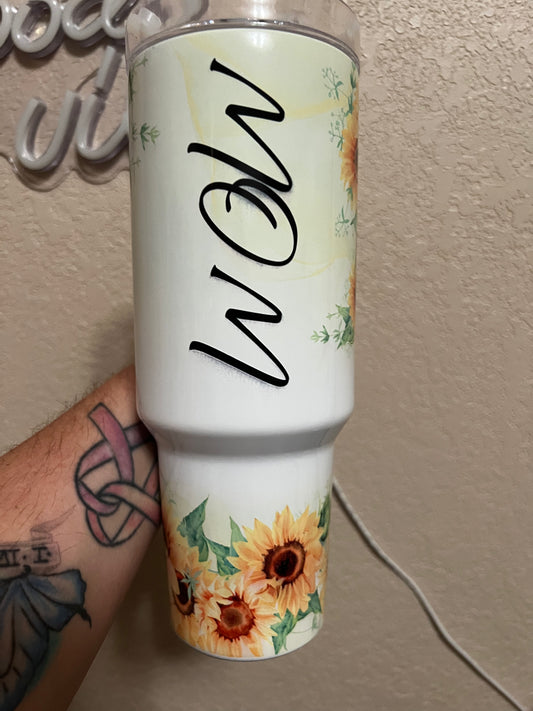 Sunflower Mom 40oz Thirst Quencher Oopsie