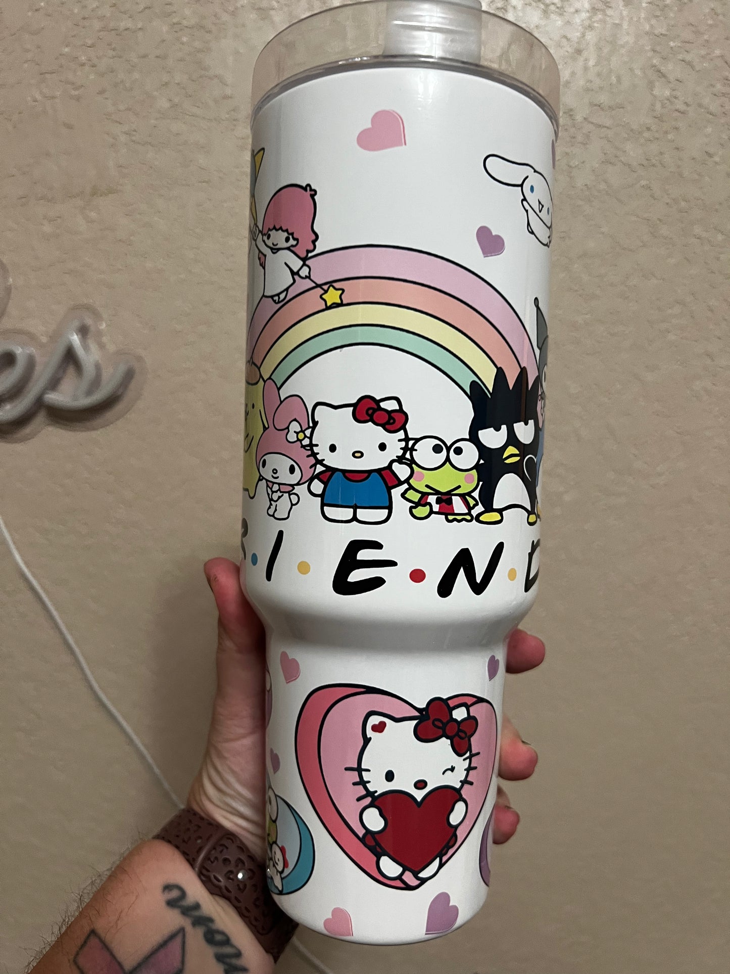 HK Friends 40oz Handle Tumbler