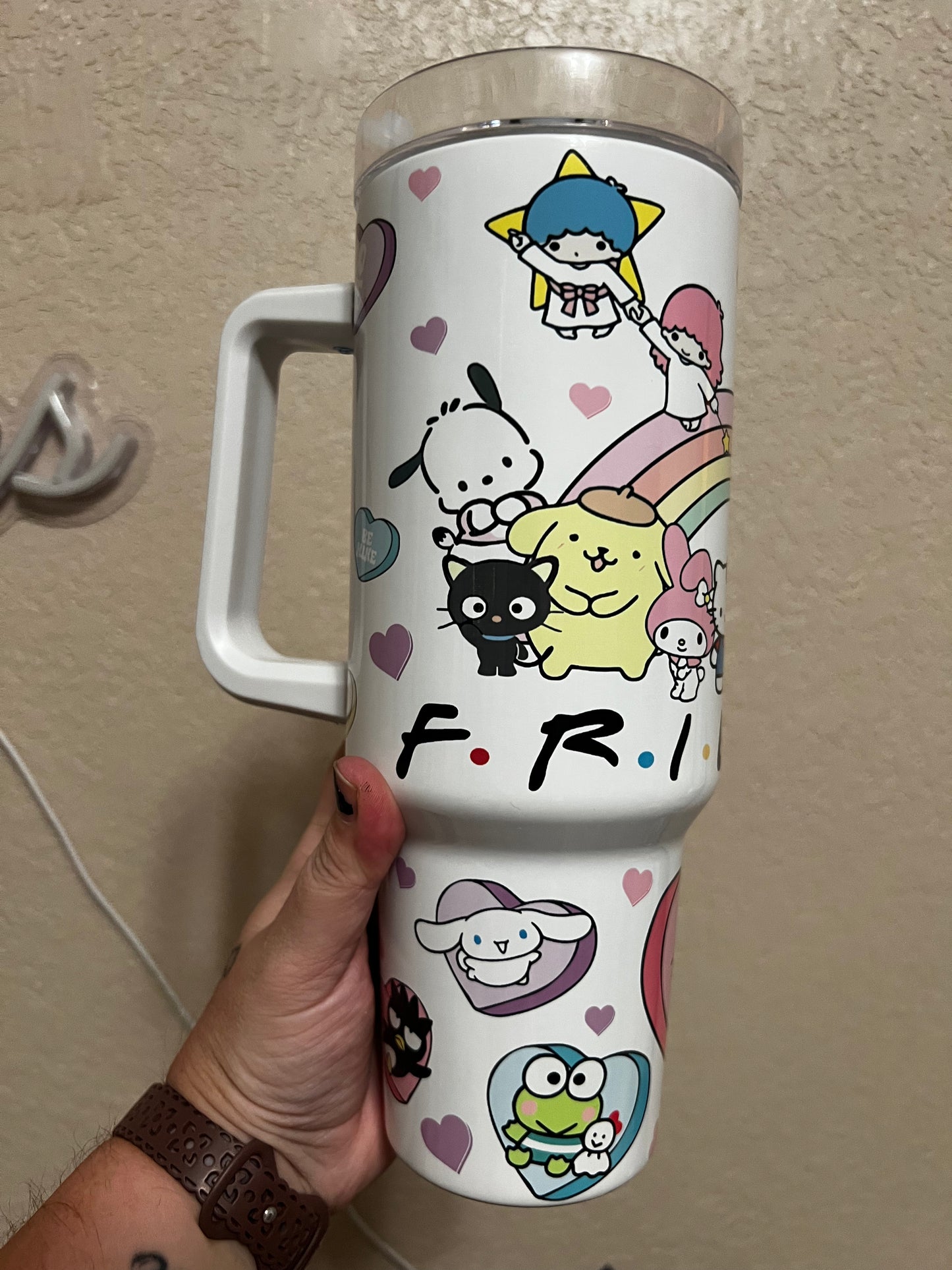 HK Friends 40oz Handle Tumbler