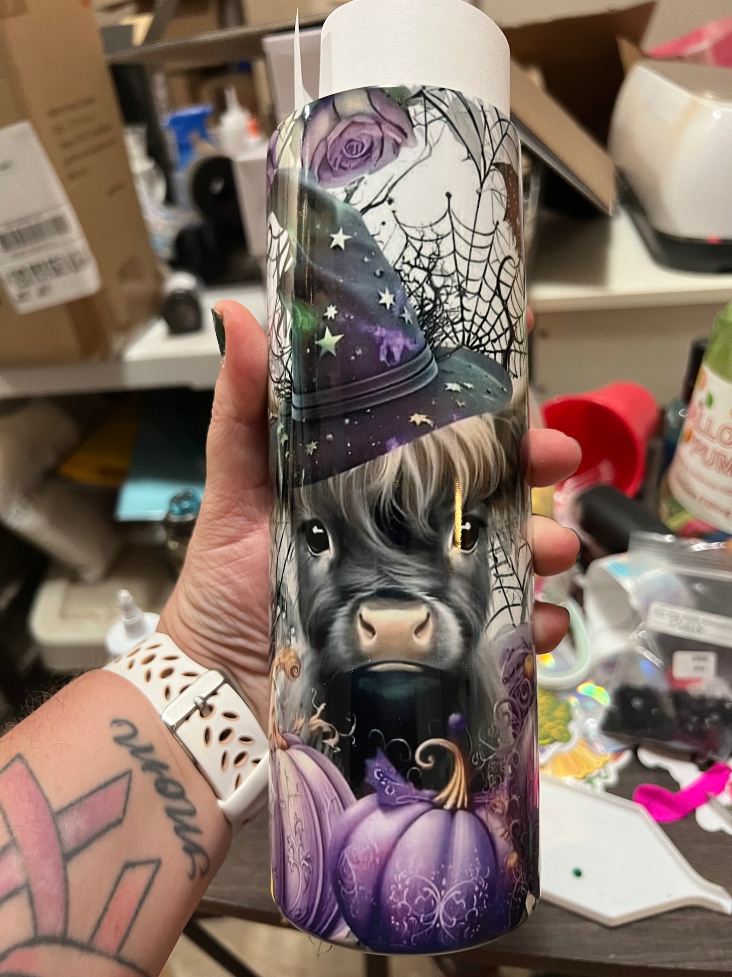 Cute Spooky Moo 20oz Tumbler