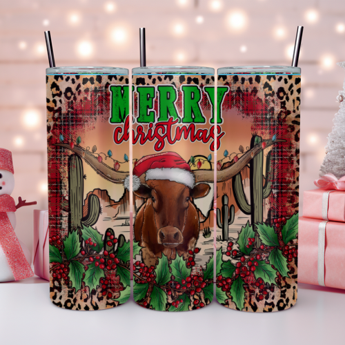 Moooo Merry Christmas Tumbler