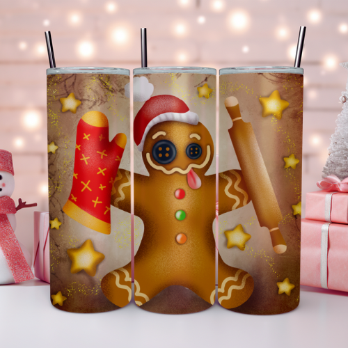 Baking Gingerbread Man Tumbler