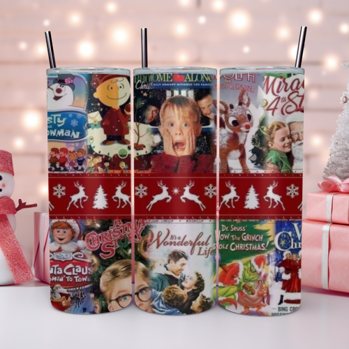 Christmas Movie Mash Up Tumbler