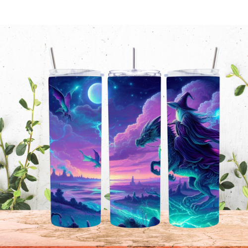 Mystical Wizard Dragon Tumbler