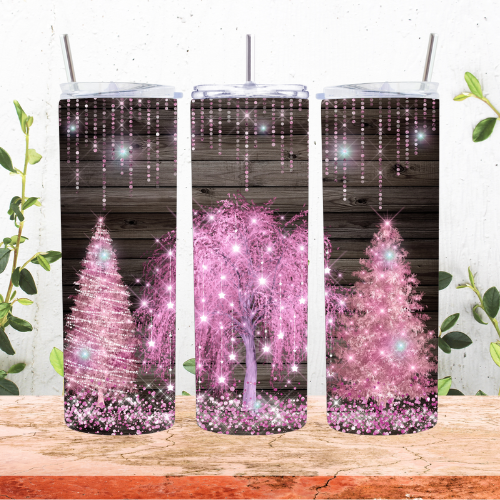 Pink Christmas Tumbler