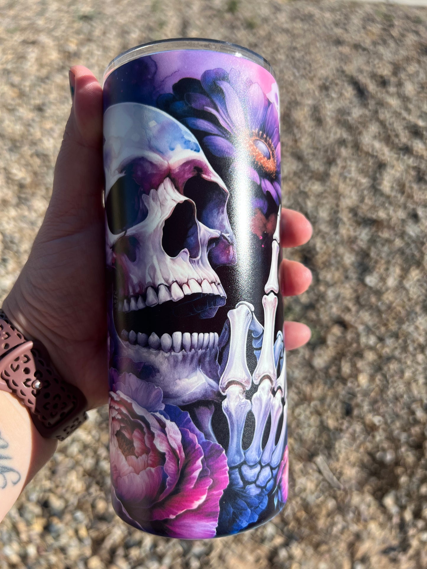 RTS 15oz Glow Purple Skull