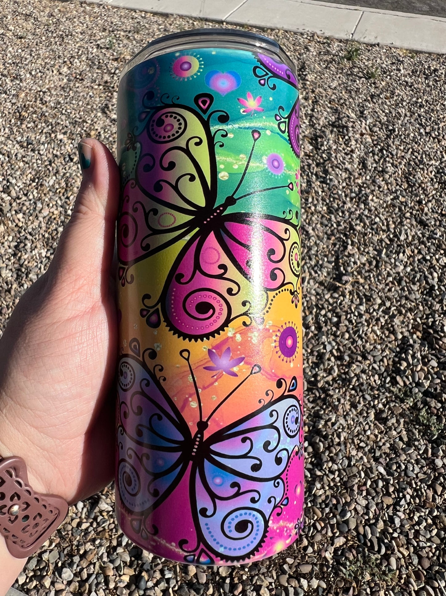 RTS 15oz Glow Neon Butterfly