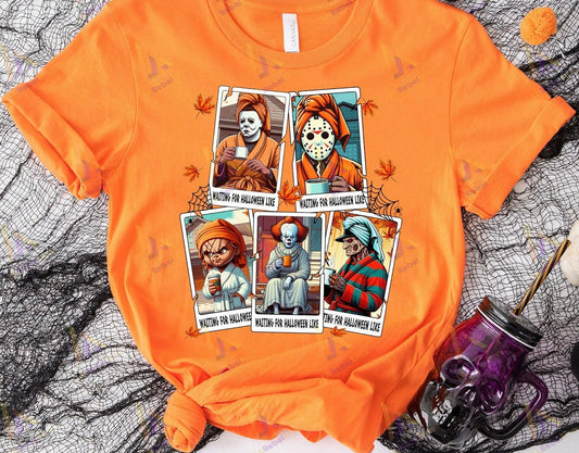 Adult Size Waiting For Halloween T-Shirt