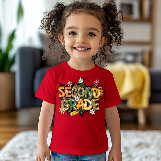 Floral School Year T-Shirt