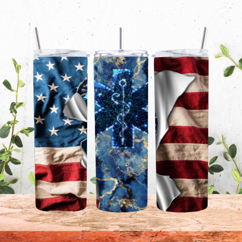 Patriotic Nurse 20oz Tumbler